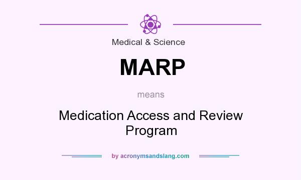 What does MARP mean? It stands for Medication Access and Review Program