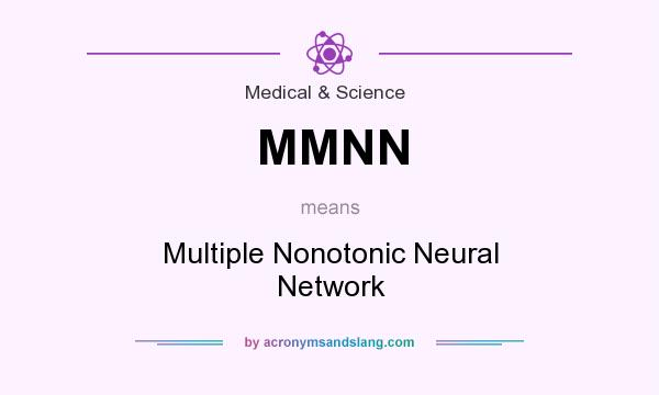 What does MMNN mean? It stands for Multiple Nonotonic Neural Network