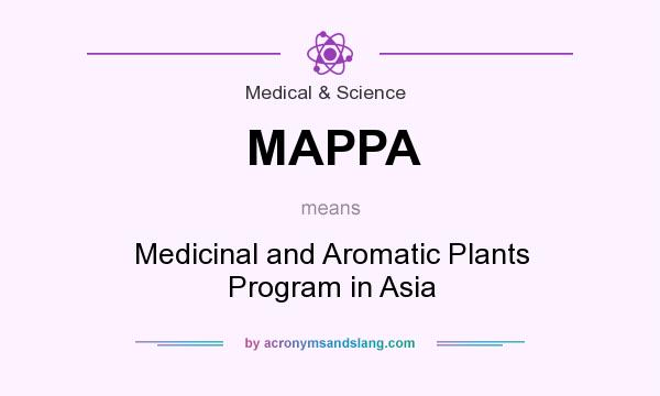 What does MAPPA mean? It stands for Medicinal and Aromatic Plants Program in Asia