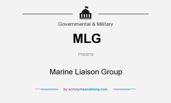 What does MLG mean? It stands for Marine Liaison Group