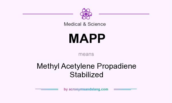 What does MAPP mean? It stands for Methyl Acetylene Propadiene Stabilized