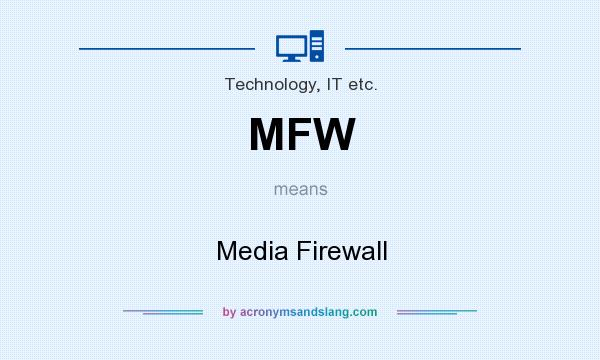 What does MFW mean? It stands for Media Firewall
