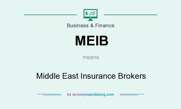 What does MEIB mean? It stands for Middle East Insurance Brokers
