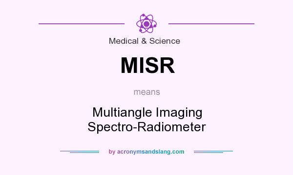 What does MISR mean? It stands for Multiangle Imaging Spectro-Radiometer