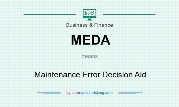 What does MEDA mean? It stands for Maintenance Error Decision Aid