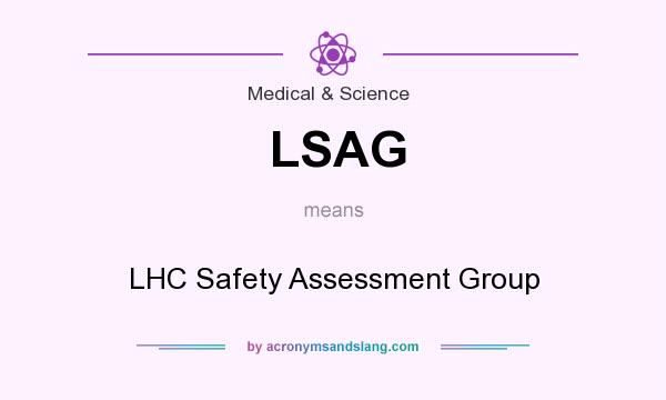 What does LSAG mean? It stands for LHC Safety Assessment Group