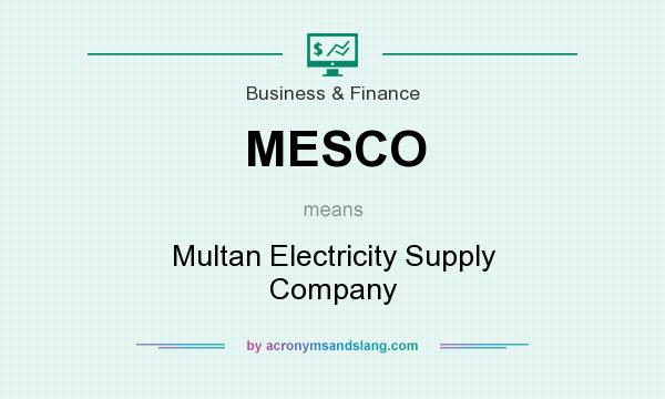 What does MESCO mean? It stands for Multan Electricity Supply Company