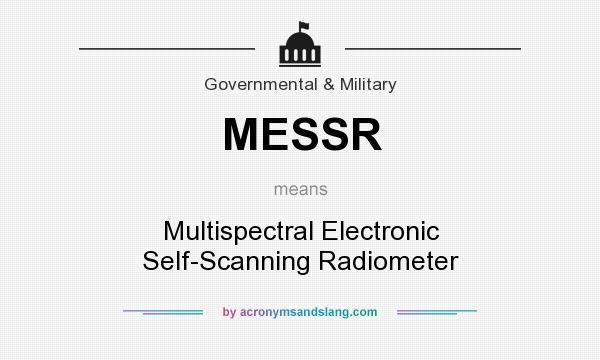 What does MESSR mean? It stands for Multispectral Electronic Self-Scanning Radiometer