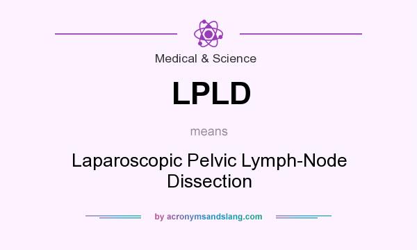 What does LPLD mean? It stands for Laparoscopic Pelvic Lymph-Node Dissection