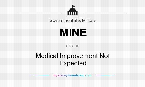 What does MINE mean? It stands for Medical Improvement Not Expected