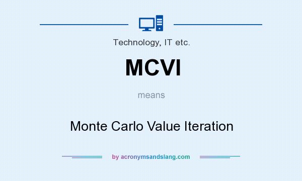 What does MCVI mean? It stands for Monte Carlo Value Iteration