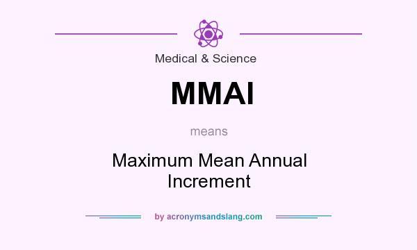 What does MMAI mean? It stands for Maximum Mean Annual Increment