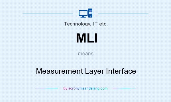 What does MLI mean? It stands for Measurement Layer Interface