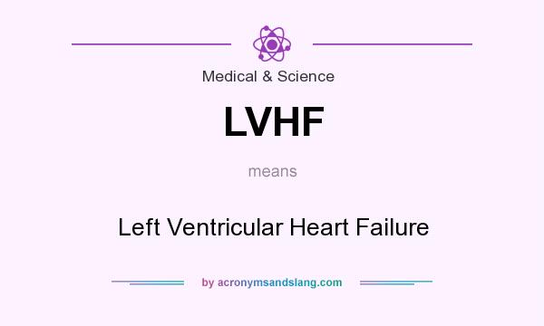 What does LVHF mean? It stands for Left Ventricular Heart Failure