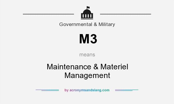 What does M3 mean? It stands for Maintenance & Materiel Management