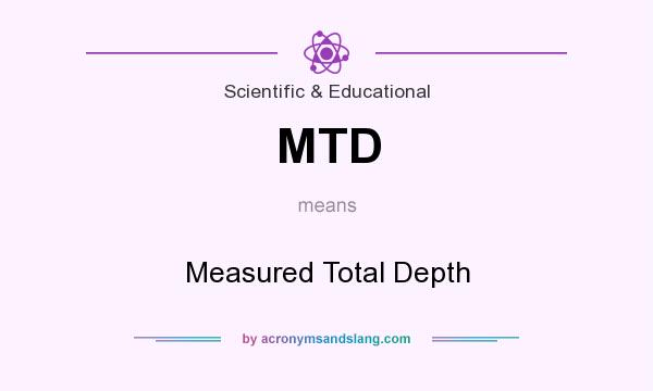 What does MTD mean? It stands for Measured Total Depth