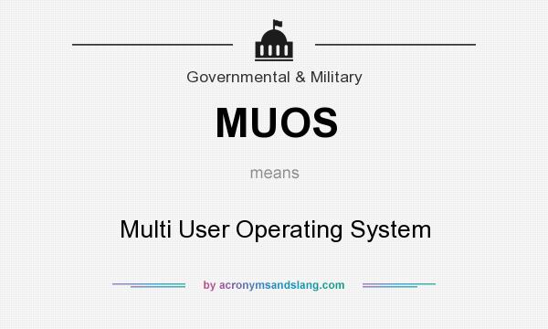 What does MUOS mean? It stands for Multi User Operating System