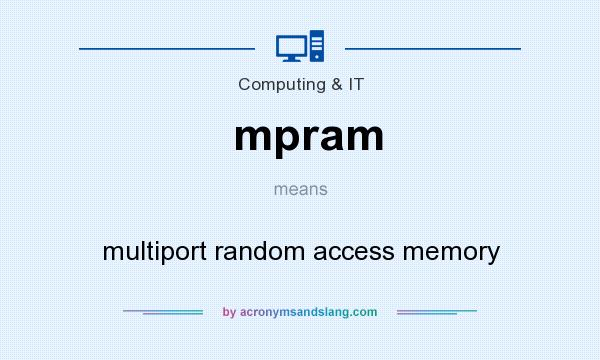 What does mpram mean? It stands for multiport random access memory