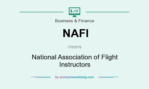What does NAFI mean? It stands for National Association of Flight Instructors