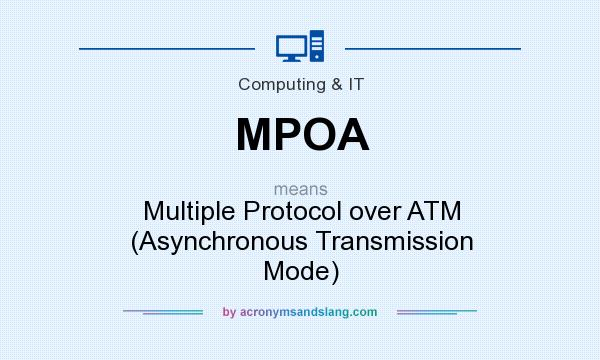 What does MPOA mean? It stands for Multiple Protocol over ATM (Asynchronous Transmission Mode)