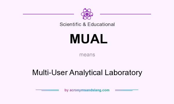 What does MUAL mean? It stands for Multi-User Analytical Laboratory