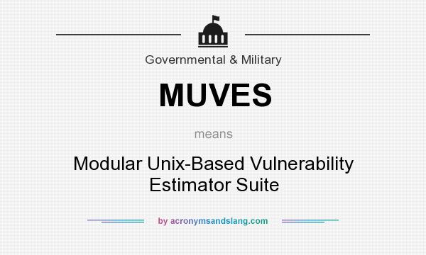 What does MUVES mean? It stands for Modular Unix-Based Vulnerability Estimator Suite