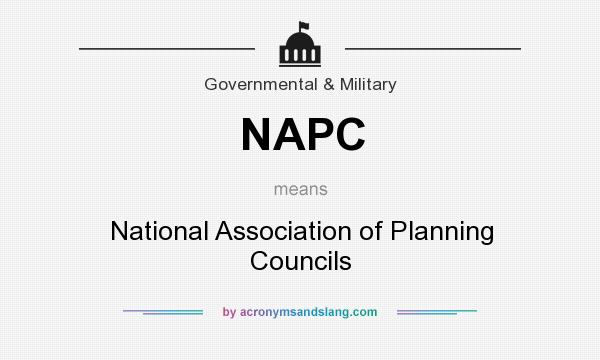 What does NAPC mean? It stands for National Association of Planning Councils