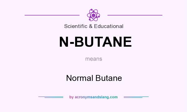 What does N-BUTANE mean? It stands for Normal Butane
