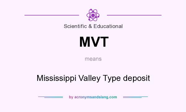 What does MVT mean? It stands for Mississippi Valley Type deposit
