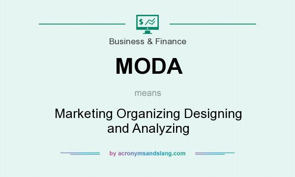 What does MODA mean? It stands for Marketing Organizing Designing and Analyzing