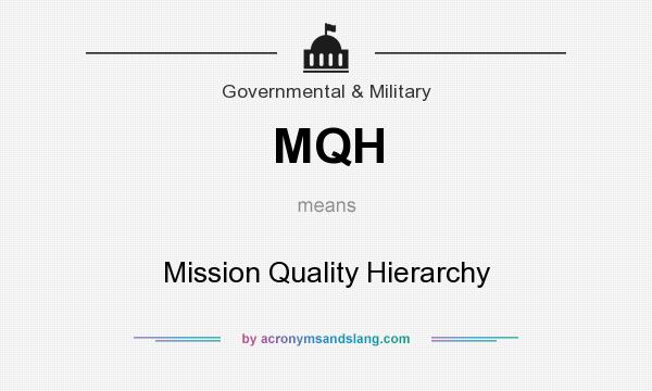 What does MQH mean? It stands for Mission Quality Hierarchy