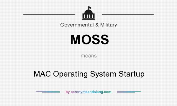 What does MOSS mean? It stands for MAC Operating System Startup
