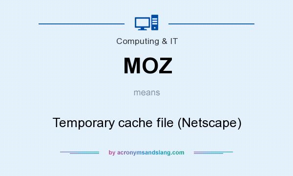 What does MOZ mean? It stands for Temporary cache file (Netscape)