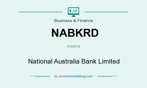 What does NABKRD mean? It stands for National Australia Bank Limited