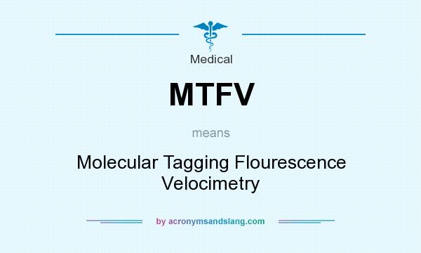 What does MTFV mean? It stands for Molecular Tagging Flourescence Velocimetry
