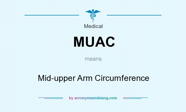 What does MUAC mean? It stands for Mid-upper Arm Circumference