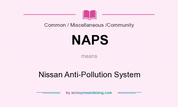What does NAPS mean? It stands for Nissan Anti-Pollution System