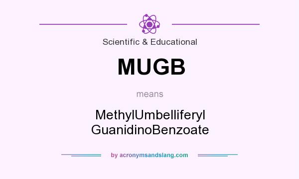 What does MUGB mean? It stands for MethylUmbelliferyl GuanidinoBenzoate