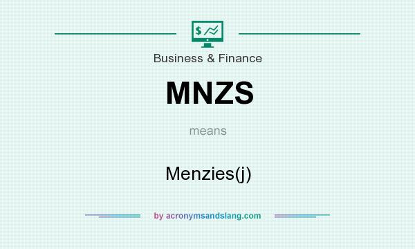 What does MNZS mean? It stands for Menzies(j)