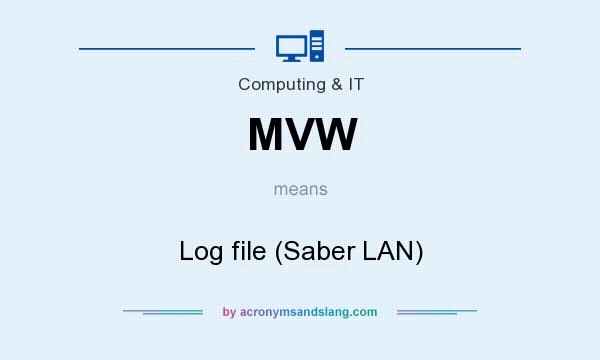 What does MVW mean? It stands for Log file (Saber LAN)