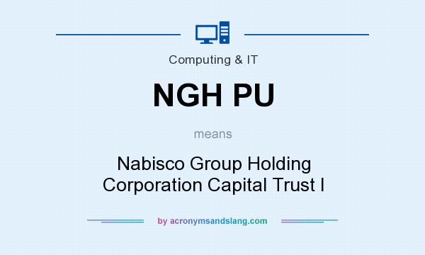What does NGH PU mean? It stands for Nabisco Group Holding Corporation Capital Trust I