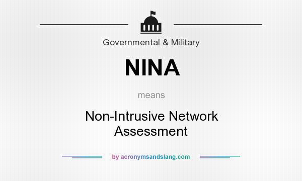 What does NINA mean? It stands for Non-Intrusive Network Assessment