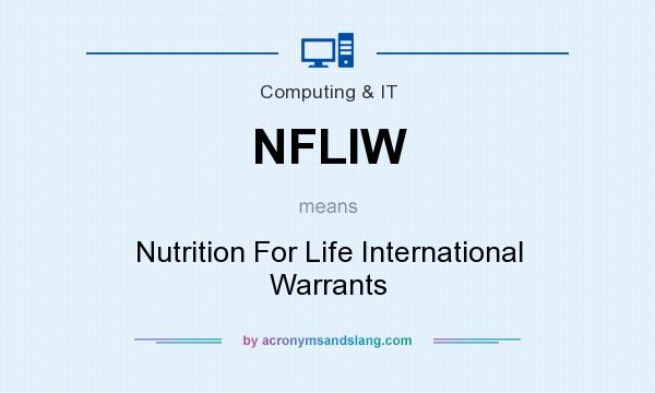 What does NFLIW mean? It stands for Nutrition For Life International Warrants