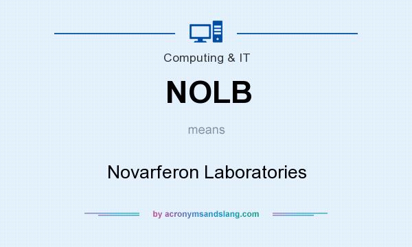 What does NOLB mean? It stands for Novarferon Laboratories