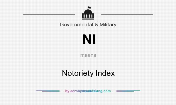 What does NI mean? It stands for Notoriety Index