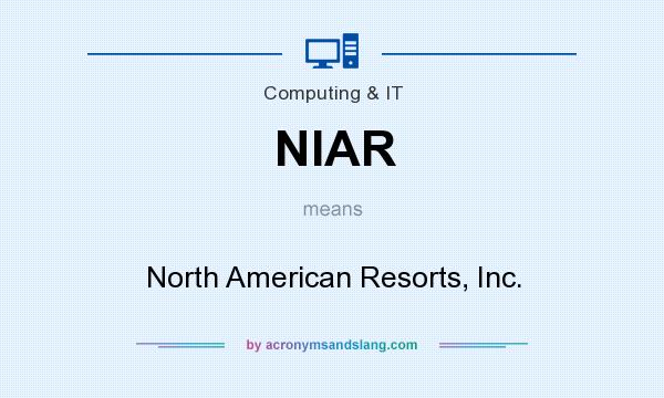 What does NIAR mean? It stands for North American Resorts, Inc.