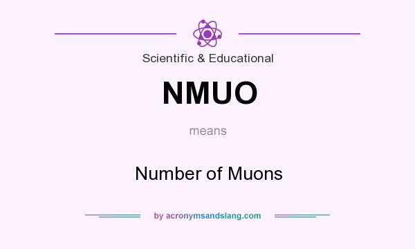 What does NMUO mean? It stands for Number of Muons