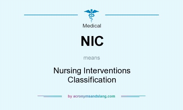 What does NIC mean? It stands for Nursing Interventions Classification