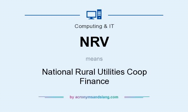 What does NRV mean? It stands for National Rural Utilities Coop Finance