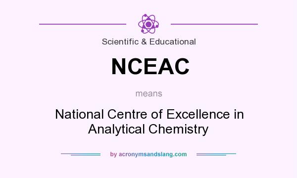 What does NCEAC mean? It stands for National Centre of Excellence in Analytical Chemistry